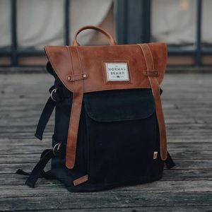 The Normal Brand Navy & Tan Topside Backpack